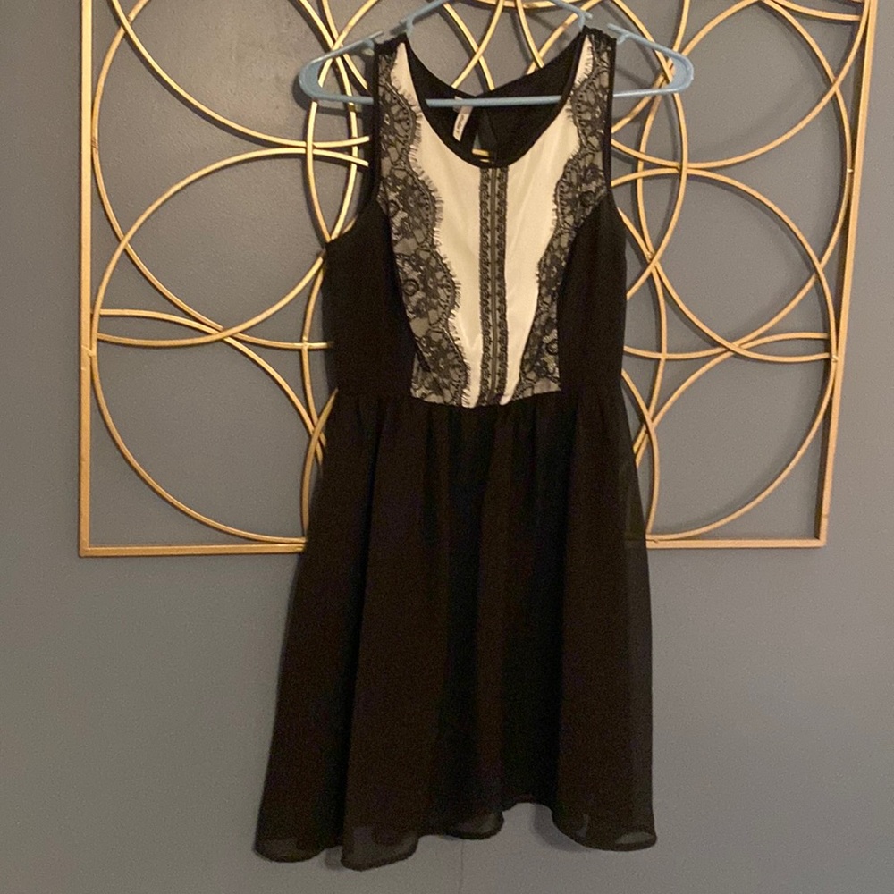 Black and white dress